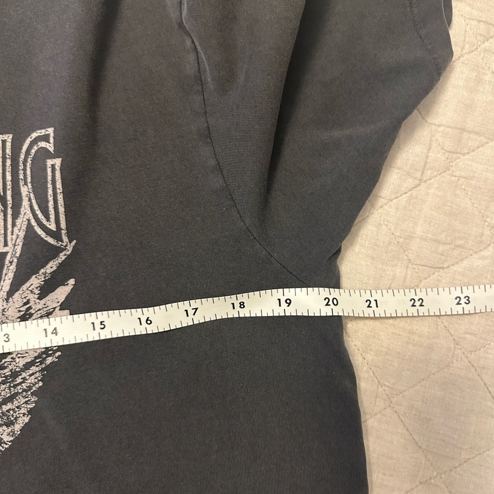 Gently worn Anine Bing Charcoal Crew Neck Tee - Picture 7 of 8